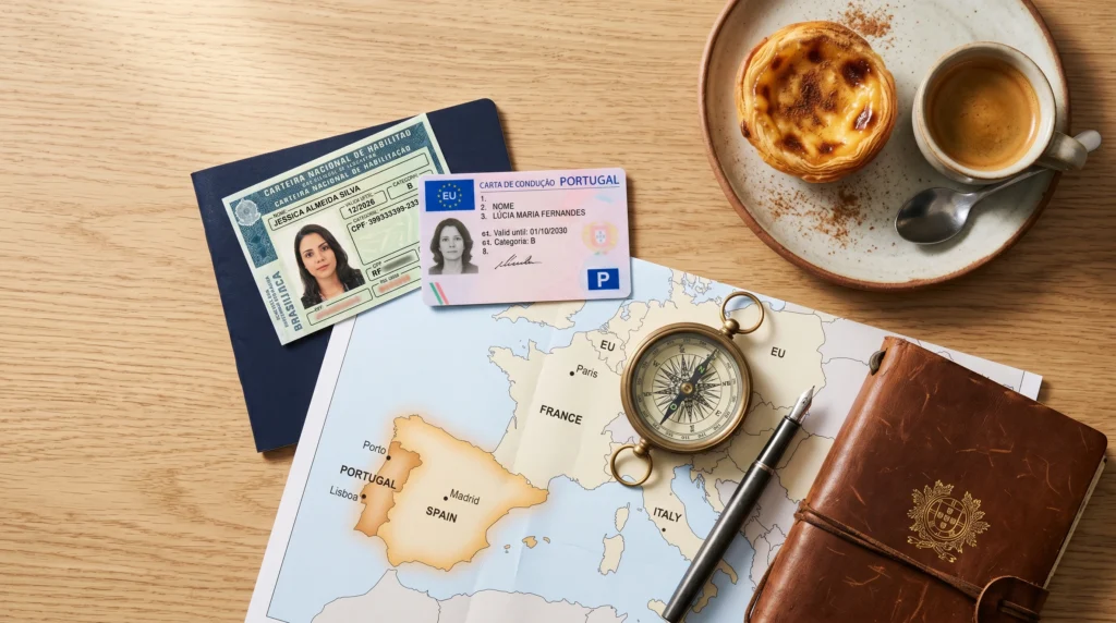 Alt text cnh brasileira em portugal 202605251354 Brazilian driver's license in Portugal and validity in European Union countries