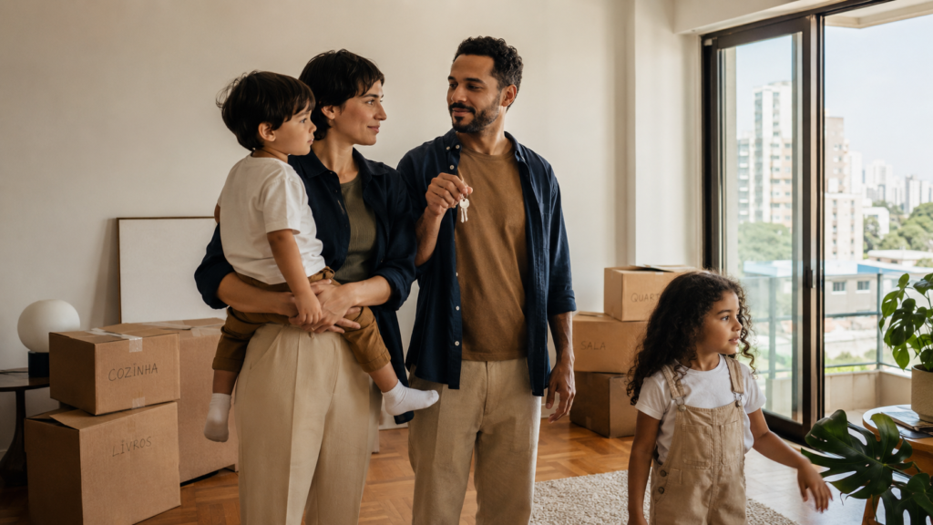 ChatGPT image June 21, 2026 16 23 26 Expat family on their first day in their new home as part of a full relocation service