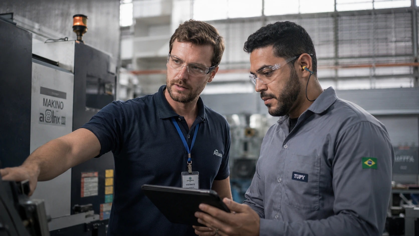 técnico extranjero que presta asistencia técnica en equipos industriales con el visado técnico RN03