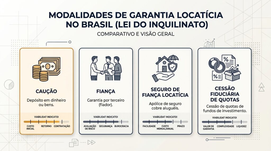 Infographic presenting rental gu… 202607141825 Types of Rental Guarantees for Foreigners in Brazil